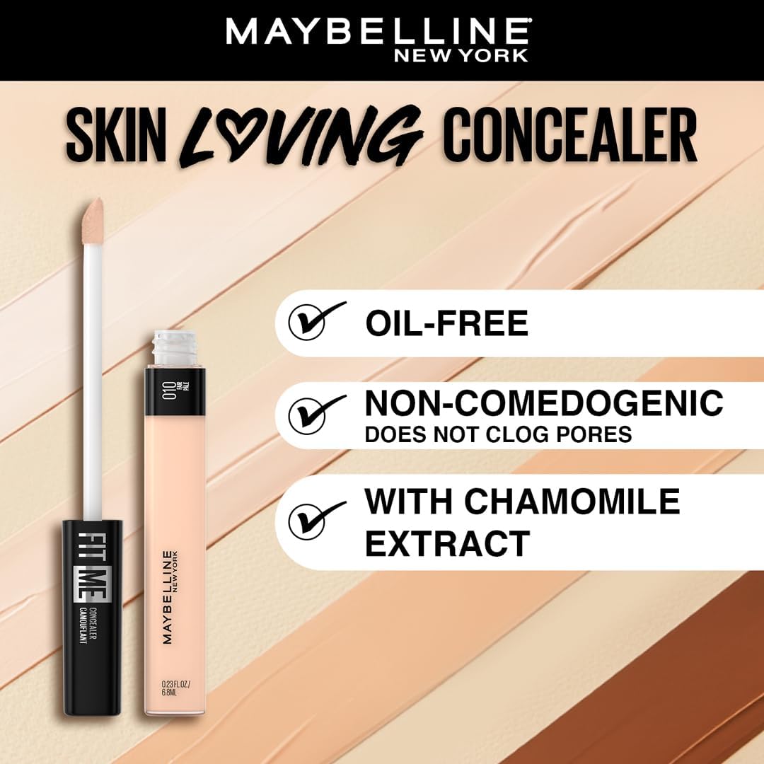 Maybelline Fit Me Full Coverage Concealer - Light 10 | 6.8ml Matte & Bendable