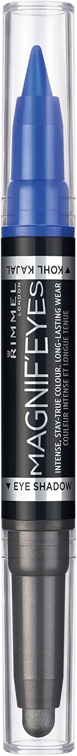 Rimmel Magnif'Eyes Shadow & Liner - 4 Dark Side Of Blue | 1.6g Dual-Ended