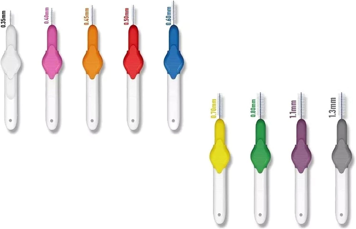 OPTIM Interdental Brush Blister Pack (8 Brushes) - Green (Size 5 / 0.8mm)
