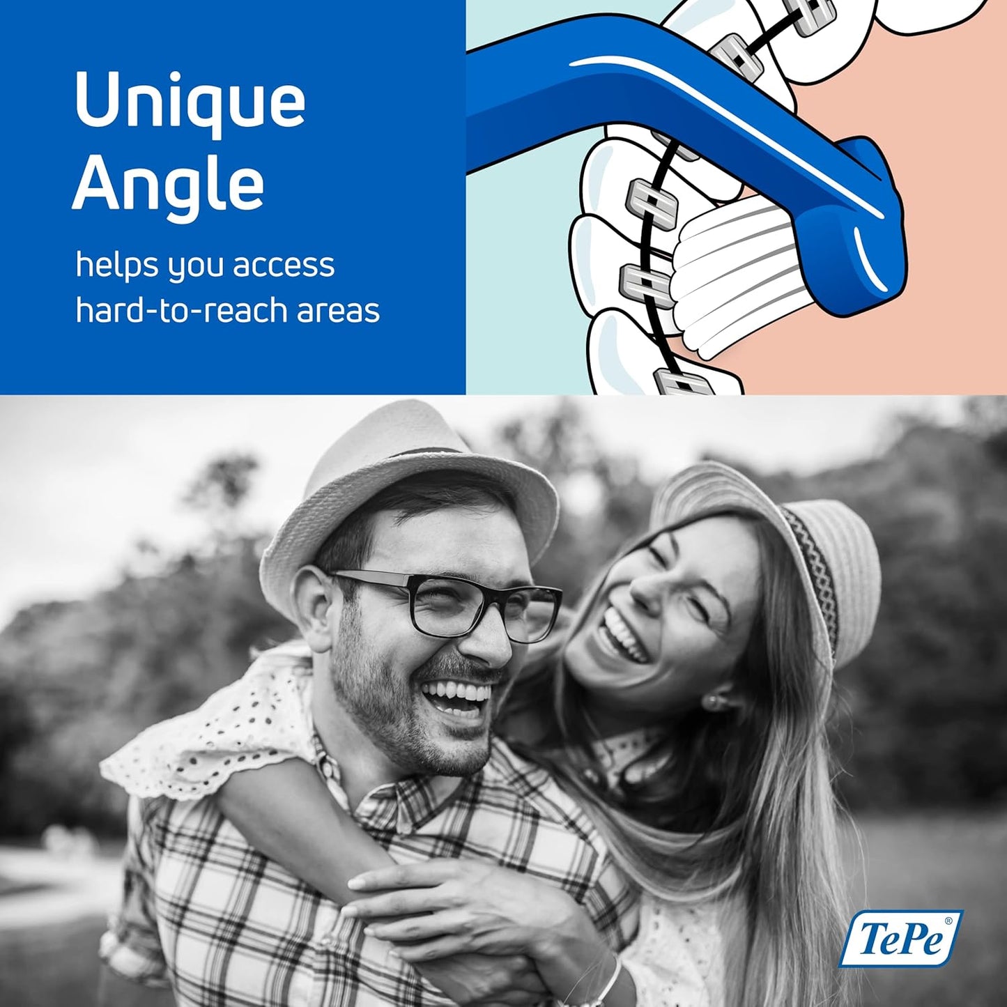 TePe Universal Care Brush – 1pc – Precision Cleaning for Braces & Implants