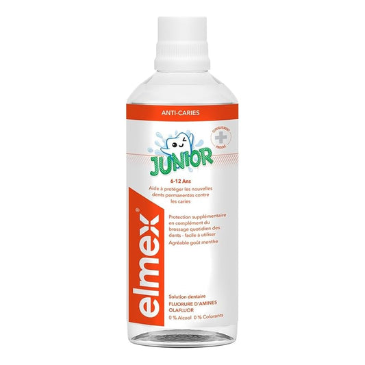 Elmex Junior Kids Dental Rinse 400ml – Cavity Protection & Gentle Care