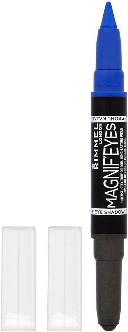 Rimmel Magnif'Eyes Shadow & Liner - 4 Dark Side Of Blue | 1.6g Dual-Ended