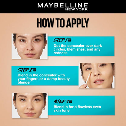 Maybelline Fit Me Full Coverage Concealer - Light 10 | 6.8ml Matte & Bendable