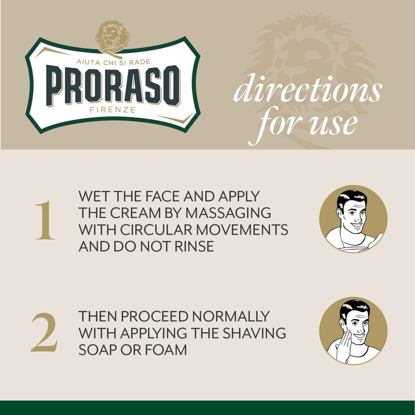 2x Proraso Pre Shave Cream 300ml - Eucalyptus & Menthol, Refreshing