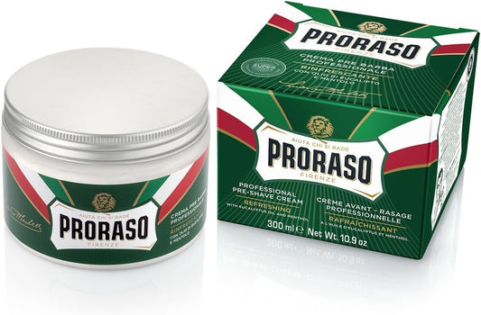 2x Proraso Pre Shave Cream 300ml - Eucalyptus & Menthol, Refreshing