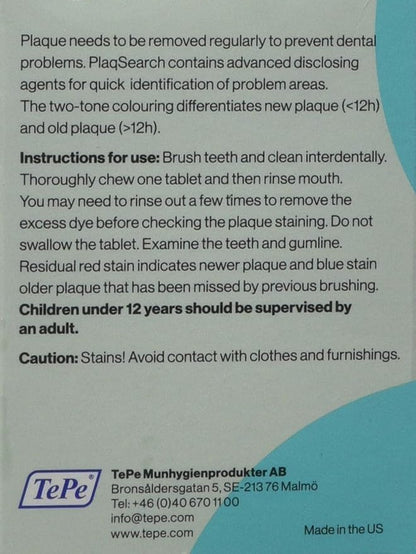 Plaqsearch Advanced Disclosing Chew Tablets - 20 Pack | Plaque Detection
