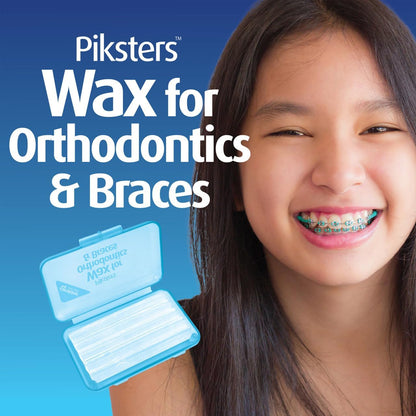 Piksters Orthodontic Wax for Braces – Clear & Soothing Protection (2 Pack)