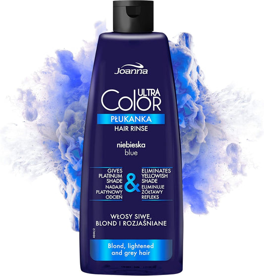 Joanna Blue Hair Rinse 150ml – Tones Blonde, Grey, Bleached Hair