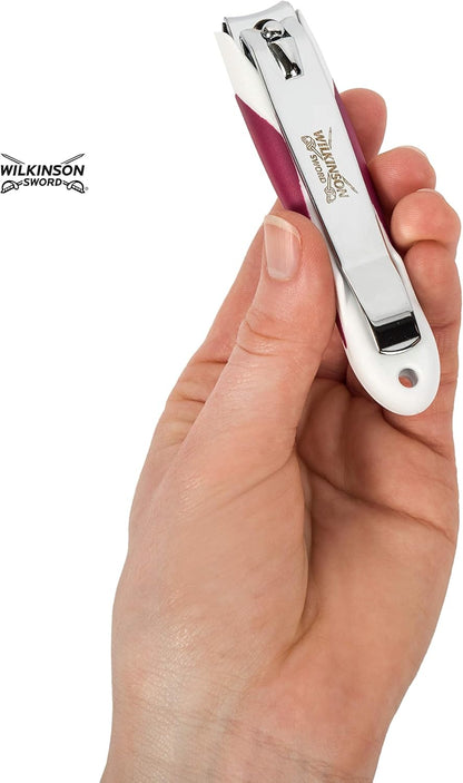 Wilkinson Sword Toenail Clipper with Nail Catch – Stainless Steel