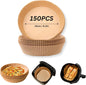 QACHOICE Air Fryer Liners, Disposable Parchment Paper for Mess-Free Cooking