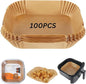 QACHOICE Air Fryer Liners, Disposable Parchment Paper for Mess-Free Cooking