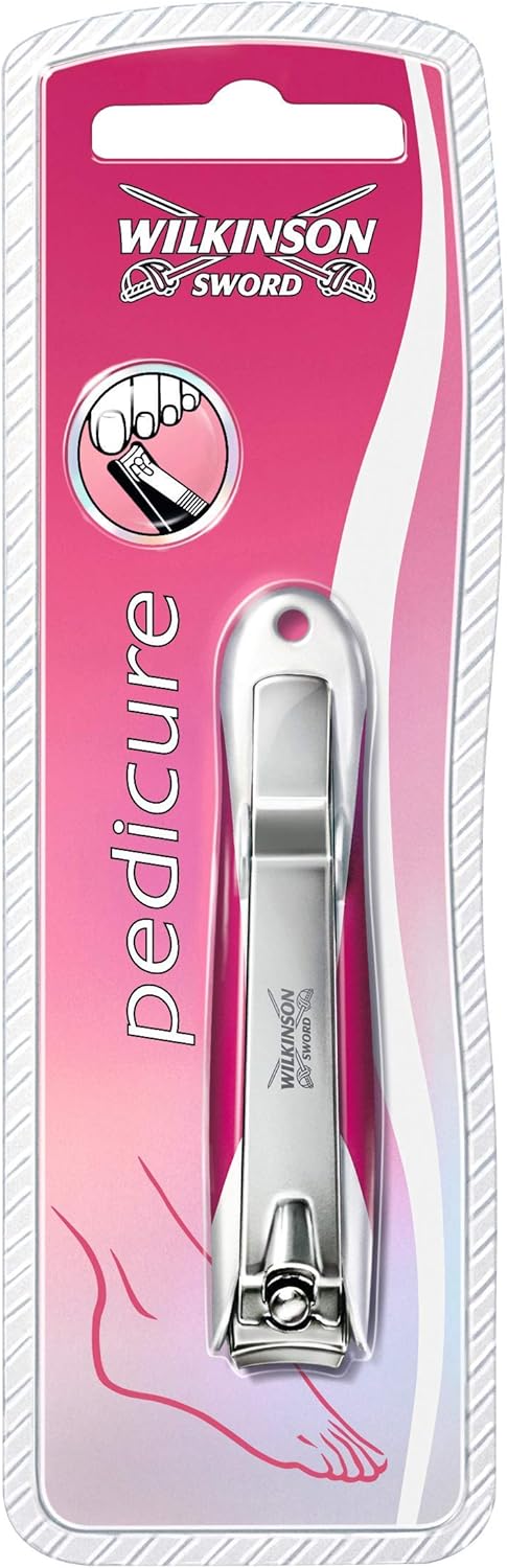 Wilkinson Sword Toenail Clipper with Nail Catch – Stainless Steel
