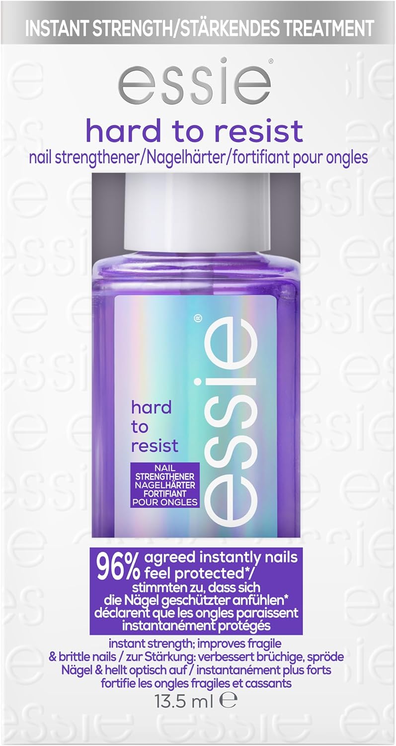essie Hard To Resist Nail Strengthener, Repair & Protect, Purple Tint, 13.5ml