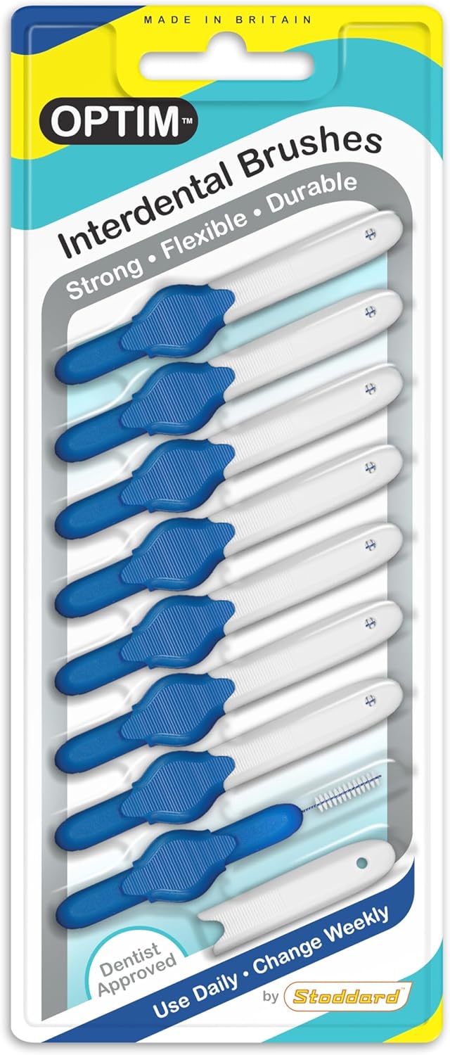 OPTIM Interdental Brushes – Size 3 (Blue) | 8 Pack