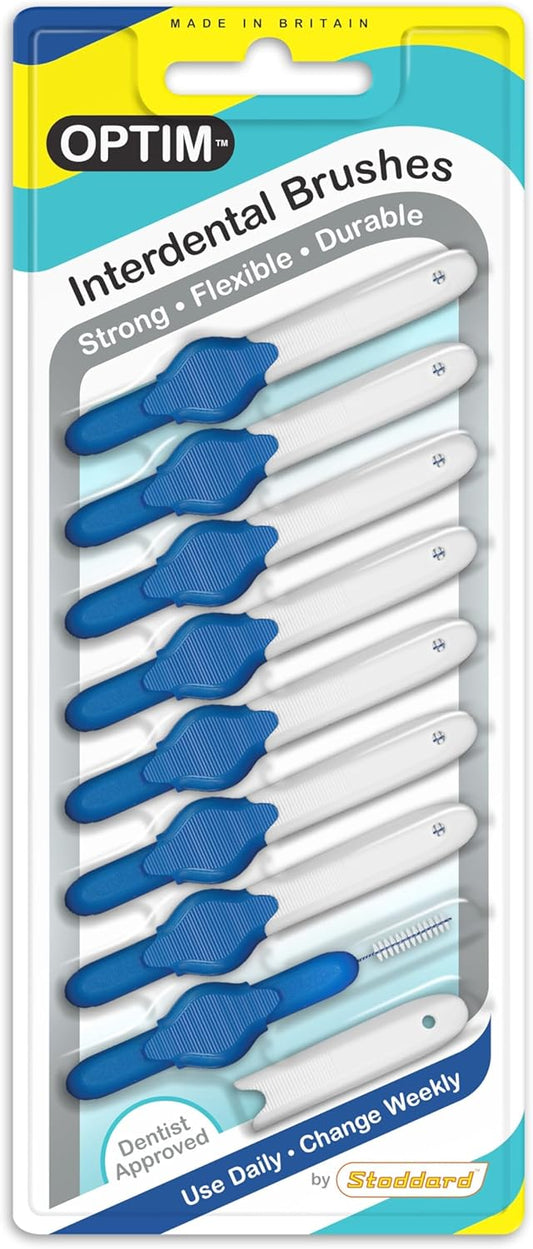 OPTIM Interdental Brushes – Size 3 (Blue) | 8 Pack