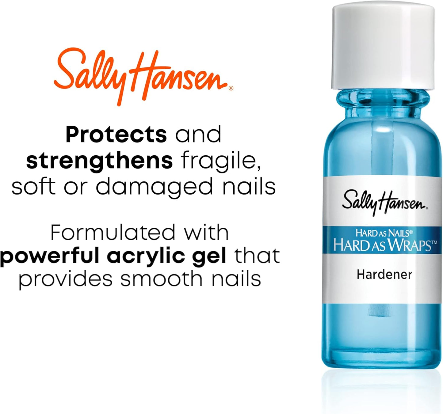 Sally Hansen Hard as Nails Wraps 13ml Nail Strengthener Repair Formula