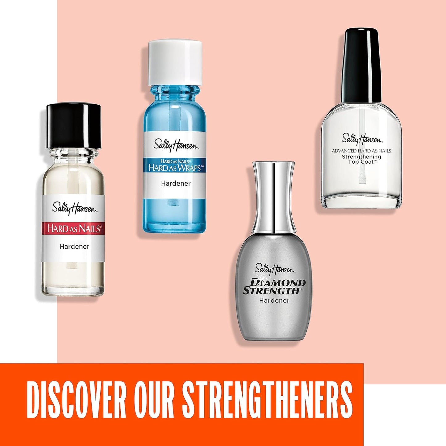 Sally Hansen Hard as Nails Wraps 13ml Nail Strengthener Repair Formula