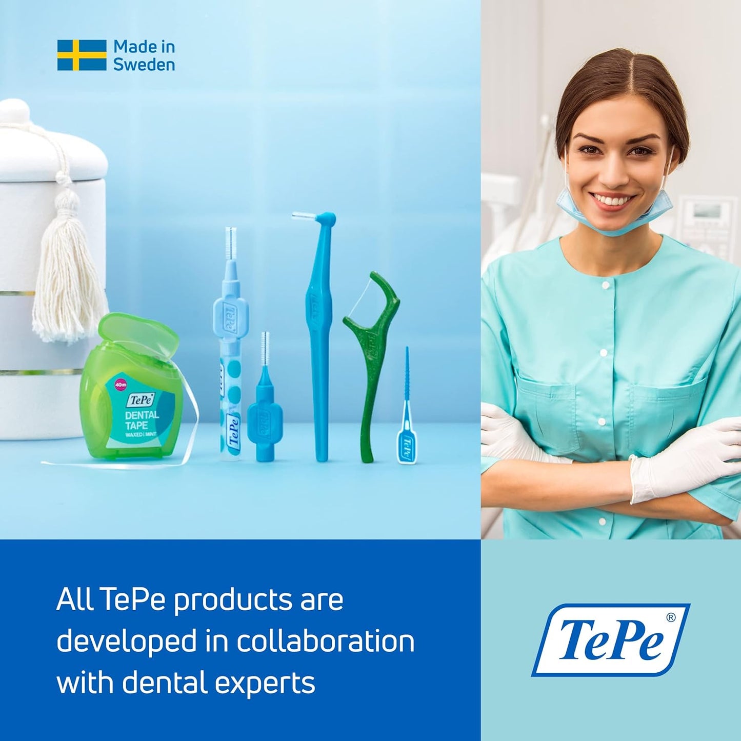 TePe Universal Care Brush – 1pc – Precision Cleaning for Braces & Implants