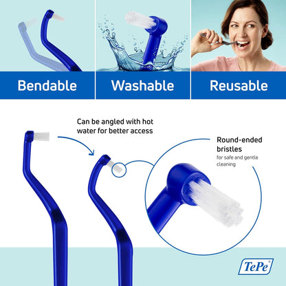 TePe Universal Care Brush – 1pc – Precision Cleaning for Braces & Implants