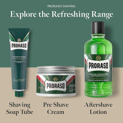 2x Proraso Pre Shave Cream 300ml - Eucalyptus & Menthol, Refreshing