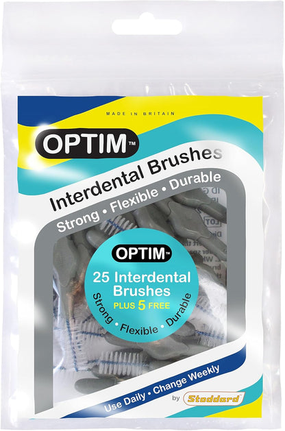 OPTIM Interdental Brush Blister Pack (8 Brushes) - Green (Size 5 / 0.8mm)