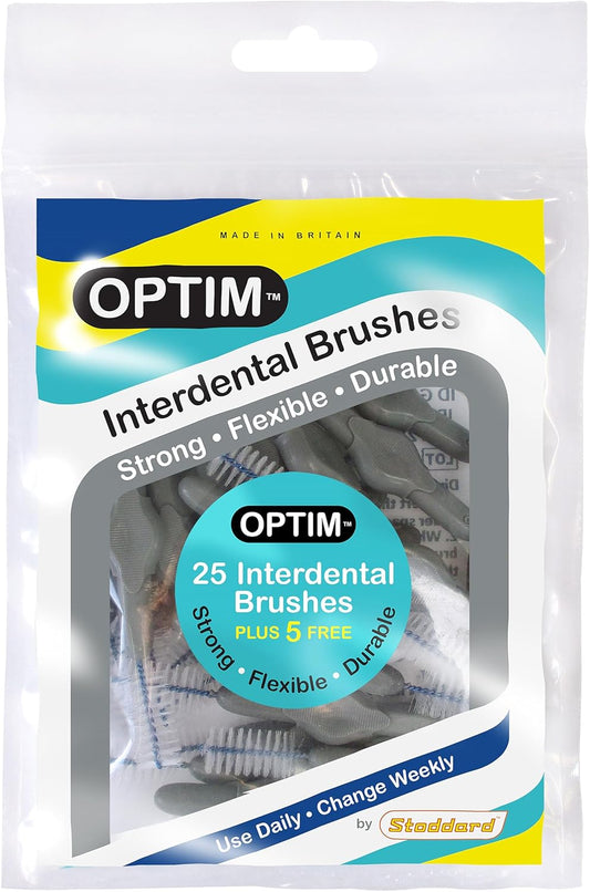 OPTIM Interdental Brush Blister Pack (8 Brushes) - Green (Size 5 / 0.8mm)