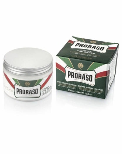 Proraso Pre-Shave Cream Green 300ml – Refreshing & Soothing for Smooth Shave