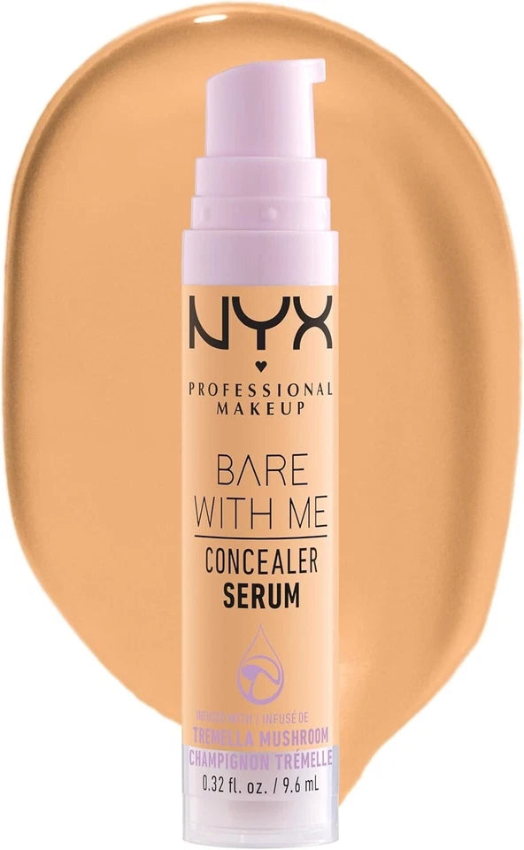 NYX Bare With Me Concealer Serum 9.6ml – Golden, Medium Coverage