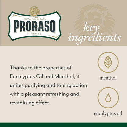 Proraso Pre-Shave Cream Green 300ml – Refreshing & Soothing for Smooth Shave